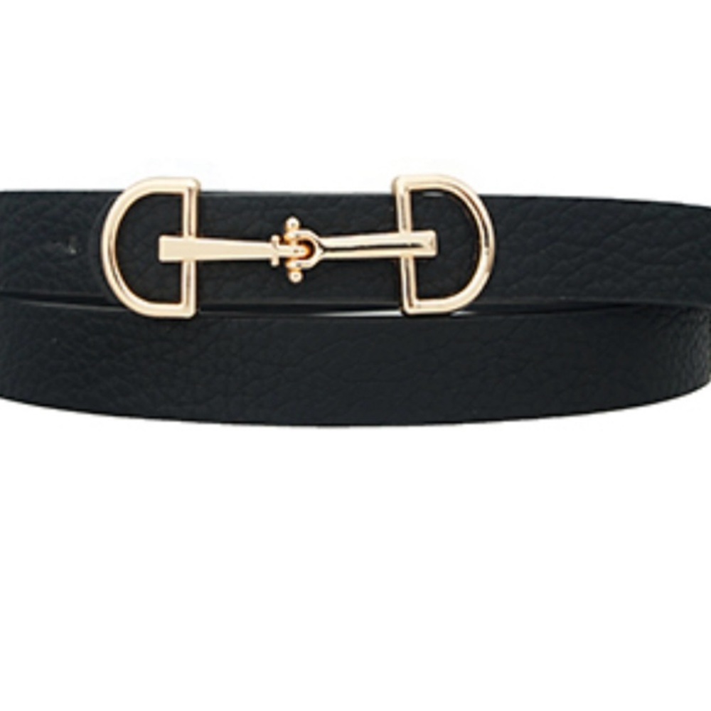 Equatrian Horse bit Faux LeatherBucklefits largest 40” and smallest 29”